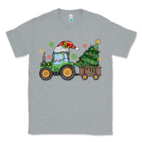 Heather Grey christmas tractor Classic Tee - MaliasSmallBusiness