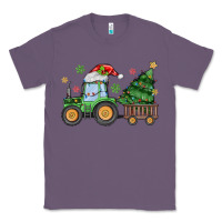 Lavender christmas tractor Classic Tee - MaliasSmallBusiness