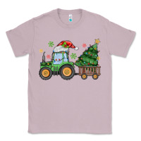 Lilac christmas tractor Classic Tee - MaliasSmallBusiness