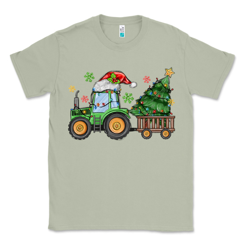 Christmas Tractor Classic Tee by MaliasSmallBusiness | Teevron
