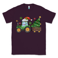 Plum christmas tractor Classic Tee - MaliasSmallBusiness