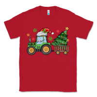 Red christmas tractor Classic Tee - MaliasSmallBusiness