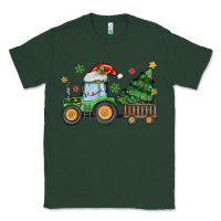 Sports Green christmas tractor Classic Tee - MaliasSmallBusiness
