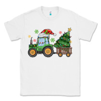 White christmas tractor Classic Tee - MaliasSmallBusiness
