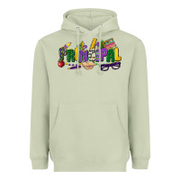 Matcha principal mardi gras cowgirl Heavyweight Hoodie - CowGirlArtShop