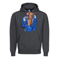 Smoke Colon Cancer diva blue ribbon Zipper Hoodie - NancyCooperArtShop