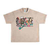 French Oak love nurse Urban Heavy Tee - NancyCooperArtShop