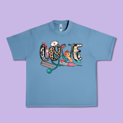 Love Nurse Urban Heavy Tee Designed By Nancycooperartshop