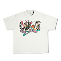 Pistachio love nurse Urban Heavy Tee - NancyCooperArtShop