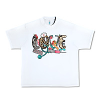 White love nurse Urban Heavy Tee - NancyCooperArtShop