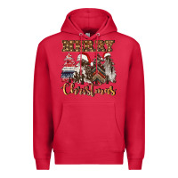 Cardinal merry christmas trees Premium Hoodie - CowGirlArtShop