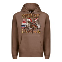 Chestnut merry christmas trees Premium Hoodie - CowGirlArtShop