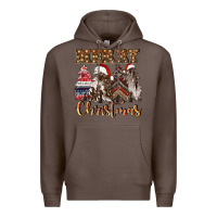 Coffee merry christmas trees Premium Hoodie - CowGirlArtShop