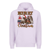 Lilac merry christmas trees Premium Hoodie - CowGirlArtShop