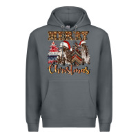 Rock merry christmas trees Premium Hoodie - CowGirlArtShop
