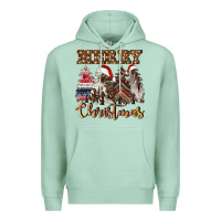 Seafoam merry christmas trees Premium Hoodie - CowGirlArtShop