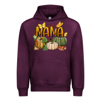 Mauve Wine mama pumpkin Urban Hoodie - BundleAndBundleShop