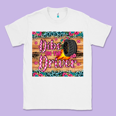 Dibs On The Driver Classic Tee Designed By Jahusdesignshop