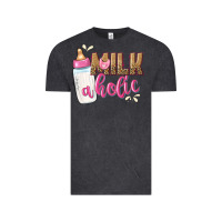 Vintage Black milkaholic girls Vintage Tee - NancyCooperArtShop