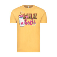 Vintage Mustard milkaholic girls Vintage Tee - NancyCooperArtShop
