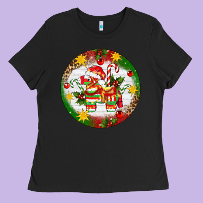 Christmas Pinata Ornament Ladies Tee Designed By Artiststas