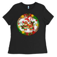 Black Christmas Pinata Ornament Ladies Tee - Artiststas