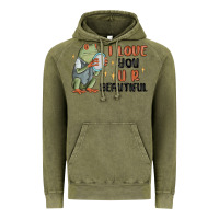 Vintage Olive i love you u r beautiful frog Vintage Hoodie - MaliasSmallBusiness