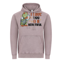 Vintage Zinc i love you u r beautiful frog Vintage Hoodie - MaliasSmallBusiness