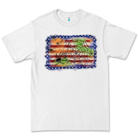 White American flag halloween background Premium Tee - JahusDesignShop