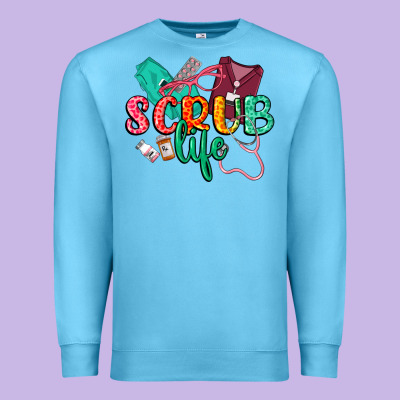 Scrub Life Premium Sweatshirt Designed By Cowgirlartshop