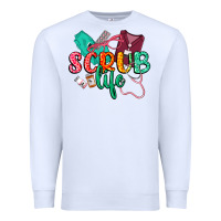 White Scrub life Premium Sweatshirt - CowGirlArtShop
