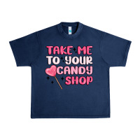 Navy take me to your candy shop Urban Heavy Tee - MaliasSmallBusiness