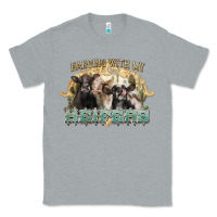 Heather Grey hanging with my heifers Classic Tee - NancyCooperArtShop