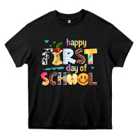 Black happy first day of school Heavy Core Tee - AdoDesignShop