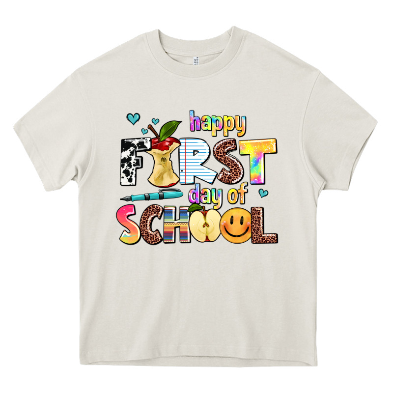 Happy First Day Of School Heavy Core Tee by AdoDesignShop | Teevron