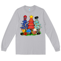 Moon Dust Christmas With Ice Hockey Trees Long Sleeve Tee - BundleAndBundleShop
