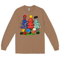 Toasted Coconut Christmas With Ice Hockey Trees Long Sleeve Tee - BundleAndBundleShop