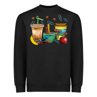 Black School Boy Coffee Cup Bbs Heavyweight Sweatshirt - BundleAndBundleShop