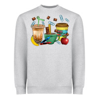 School Boy Coffee Cup Bbs Heavyweight Sweatshirt | Teevron