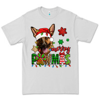 Dove Grey merry pawmas christmas german shepherd Premium Tee - Jasminsmagicworld