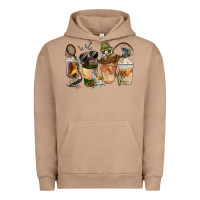 Pigment Burro Fishing Coffee Cups Urban Hoodie - FaDigitalArtStudio