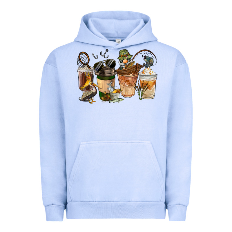 Fishing Coffee Cups Urban Hoodie by FaDigitalArtStudio | Teevron