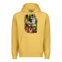 Antique Gold love snowman gnome Premium Hoodie - CowGirlArtShop