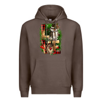 Coffee love snowman gnome Premium Hoodie - CowGirlArtShop
