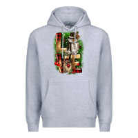 Heather Grey love snowman gnome Premium Hoodie - CowGirlArtShop