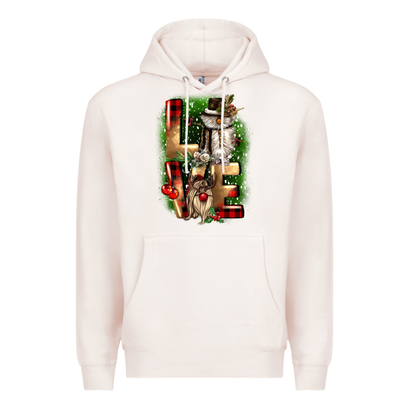 Love Snowman Gnome Premium Hoodie by CowGirlArtShop | Teevron