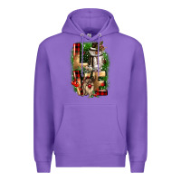 Purple love snowman gnome Premium Hoodie - CowGirlArtShop
