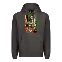 Smoke love snowman gnome Premium Hoodie - CowGirlArtShop