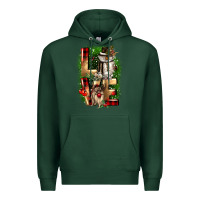Sports Green love snowman gnome Premium Hoodie - CowGirlArtShop