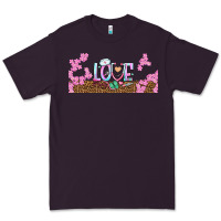 Plum watercolor love nurse libbey glass Premium Tee - BundleAndBundleShop